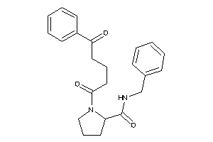 Image of N-benzyl-1-(5-keto-5-phenyl-pentanoyl)pyrrolidine-2-carboxamide