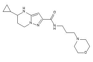 5-cyclopropyl-N-(3-morpholinopropyl)-4,5,6,7-tetrahydropyrazolo[1,5-a]pyrimidine-2-carboxamide