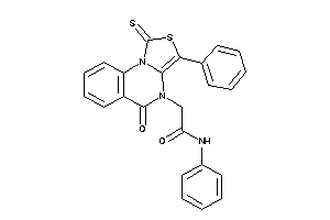 2-(5-keto-3-phenyl-1-thioxo-thiazolo[3,4-a]quinazolin-4-yl)-N-phenyl-acetamide