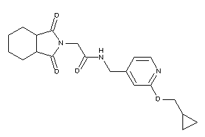 N-[[2-(cyclopropylmethoxy)-4-pyridyl]methyl]-2-(1,3-diketo-3a,4,5,6,7,7a-hexahydroisoindol-2-yl)acetamide