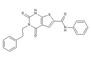 4-keto-3-phenethyl-N-phenyl-2-thioxo-1H-thieno[2,3-d]pyrimidine-6-carboxamide