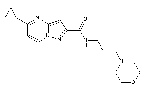 5-cyclopropyl-N-(3-morpholinopropyl)pyrazolo[1,5-a]pyrimidine-2-carboxamide