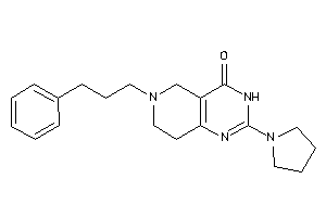 6-(3-phenylpropyl)-2-pyrrolidino-3,5,7,8-tetrahydropyrido[4,3-d]pyrimidin-4-one