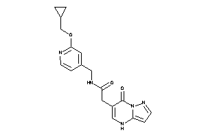 Image of N-[[2-(cyclopropylmethoxy)-4-pyridyl]methyl]-2-(7-keto-4H-pyrazolo[1,5-a]pyrimidin-6-yl)acetamide