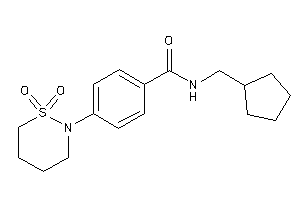 N-(cyclopentylmethyl)-4-(1,1-diketothiazinan-2-yl)benzamide