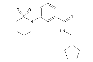 N-(cyclopentylmethyl)-3-(1,1-diketothiazinan-2-yl)benzamide