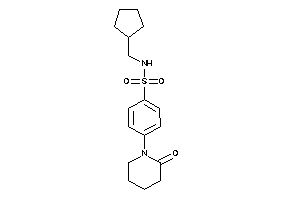 N-(cyclopentylmethyl)-4-(2-ketopiperidino)benzenesulfonamide