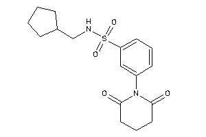 N-(cyclopentylmethyl)-3-glutarimido-benzenesulfonamide