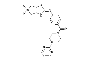 [4-[(5,5-diketo-3a,4,6,6a-tetrahydro-3H-thieno[3,4-d]thiazol-2-ylidene)amino]phenyl]-[4-(2-pyrimidyl)piperazino]methanone