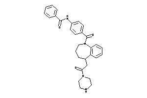 N-[4-[5-(2-keto-2-piperazino-ethyl)-2,3,4,5-tetrahydro-1-benzazepine-1-carbonyl]phenyl]benzamide