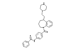 N-[4-[5-(2-piperazinoethyl)-2,3,4,5-tetrahydro-1-benzazepine-1-carbonyl]phenyl]benzamide