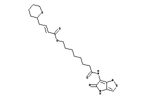 Image of 4-tetrahydropyran-2-ylbut-2-enoic Acid [8-keto-8-[(5-keto-4H-dithiolo[4,3-b]pyrrol-6-yl)amino]octyl] Ester