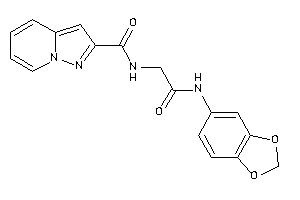 N-[2-(1,3-benzodioxol-5-ylamino)-2-keto-ethyl]pyrazolo[1,5-a]pyridine-2-carboxamide