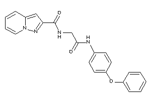 N-[2-keto-2-(4-phenoxyanilino)ethyl]pyrazolo[1,5-a]pyridine-2-carboxamide