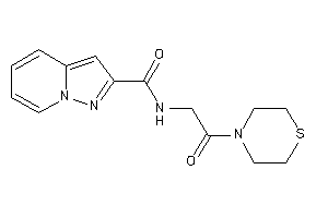 N-(2-keto-2-thiomorpholino-ethyl)pyrazolo[1,5-a]pyridine-2-carboxamide