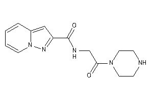N-(2-keto-2-piperazino-ethyl)pyrazolo[1,5-a]pyridine-2-carboxamide