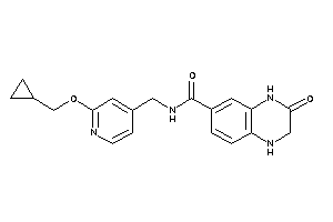 N-[[2-(cyclopropylmethoxy)-4-pyridyl]methyl]-3-keto-2,4-dihydro-1H-quinoxaline-6-carboxamide