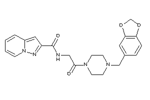 N-[2-keto-2-(4-piperonylpiperazino)ethyl]pyrazolo[1,5-a]pyridine-2-carboxamide