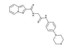 N-[2-keto-2-(4-morpholinoanilino)ethyl]pyrazolo[1,5-a]pyridine-2-carboxamide