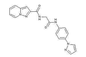 N-[2-keto-2-(4-pyrazol-1-ylanilino)ethyl]pyrazolo[1,5-a]pyridine-2-carboxamide