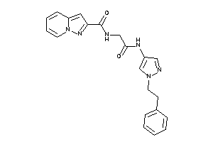 N-[2-keto-2-[(1-phenethylpyrazol-4-yl)amino]ethyl]pyrazolo[1,5-a]pyridine-2-carboxamide