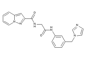 N-[2-[3-(imidazol-1-ylmethyl)anilino]-2-keto-ethyl]pyrazolo[1,5-a]pyridine-2-carboxamide