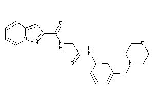 N-[2-keto-2-[3-(morpholinomethyl)anilino]ethyl]pyrazolo[1,5-a]pyridine-2-carboxamide