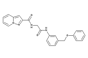 N-[2-keto-2-[3-(phenoxymethyl)anilino]ethyl]pyrazolo[1,5-a]pyridine-2-carboxamide