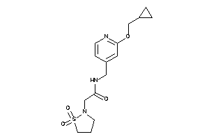 N-[[2-(cyclopropylmethoxy)-4-pyridyl]methyl]-2-(1,1-diketo-1,2-thiazolidin-2-yl)acetamide