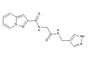 N-[2-keto-2-(1H-pyrazol-4-ylmethylamino)ethyl]pyrazolo[1,5-a]pyridine-2-carboxamide