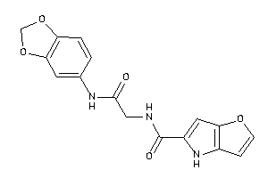 Image of N-[2-(1,3-benzodioxol-5-ylamino)-2-keto-ethyl]-4H-furo[3,2-b]pyrrole-5-carboxamide