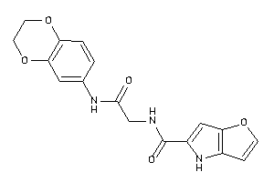 Image of N-[2-(2,3-dihydro-1,4-benzodioxin-6-ylamino)-2-keto-ethyl]-4H-furo[3,2-b]pyrrole-5-carboxamide