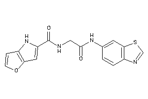 Image of N-[2-(1,3-benzothiazol-6-ylamino)-2-keto-ethyl]-4H-furo[3,2-b]pyrrole-5-carboxamide