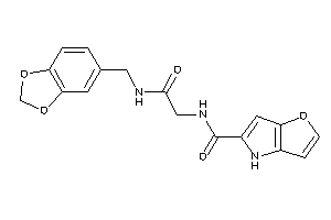 N-[2-keto-2-(piperonylamino)ethyl]-4H-furo[3,2-b]pyrrole-5-carboxamide