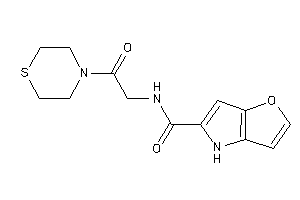 Image of N-(2-keto-2-thiomorpholino-ethyl)-4H-furo[3,2-b]pyrrole-5-carboxamide