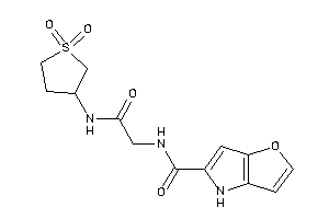 Image of N-[2-[(1,1-diketothiolan-3-yl)amino]-2-keto-ethyl]-4H-furo[3,2-b]pyrrole-5-carboxamide