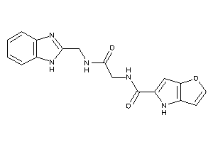 Image of N-[2-(1H-benzimidazol-2-ylmethylamino)-2-keto-ethyl]-4H-furo[3,2-b]pyrrole-5-carboxamide