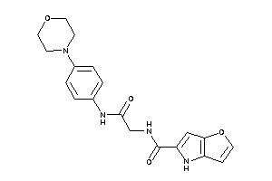 Image of N-[2-keto-2-(4-morpholinoanilino)ethyl]-4H-furo[3,2-b]pyrrole-5-carboxamide