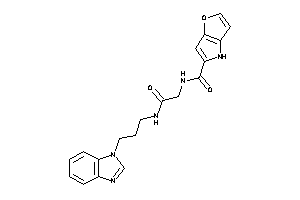Image of N-[2-[3-(benzimidazol-1-yl)propylamino]-2-keto-ethyl]-4H-furo[3,2-b]pyrrole-5-carboxamide