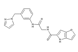 Image of N-[2-keto-2-[3-(pyrazol-1-ylmethyl)anilino]ethyl]-4H-furo[3,2-b]pyrrole-5-carboxamide