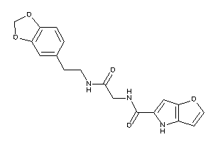Image of N-[2-(homopiperonylamino)-2-keto-ethyl]-4H-furo[3,2-b]pyrrole-5-carboxamide