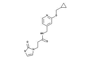 N-[[2-(cyclopropylmethoxy)-4-pyridyl]methyl]-3-(2-keto-4-thiazolin-3-yl)propionamide