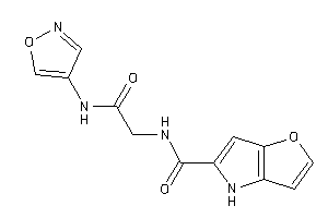 Image of N-[2-(isoxazol-4-ylamino)-2-keto-ethyl]-4H-furo[3,2-b]pyrrole-5-carboxamide