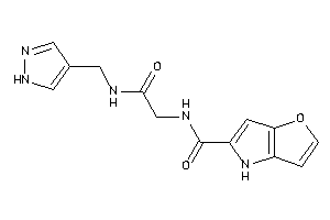 Image of N-[2-keto-2-(1H-pyrazol-4-ylmethylamino)ethyl]-4H-furo[3,2-b]pyrrole-5-carboxamide