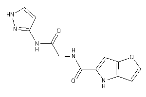 N-[2-keto-2-(1H-pyrazol-3-ylamino)ethyl]-4H-furo[3,2-b]pyrrole-5-carboxamide