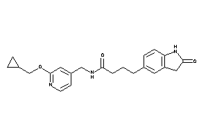 N-[[2-(cyclopropylmethoxy)-4-pyridyl]methyl]-4-(2-ketoindolin-5-yl)butyramide