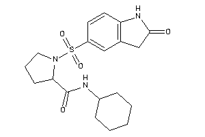 N-cyclohexyl-1-(2-ketoindolin-5-yl)sulfonyl-pyrrolidine-2-carboxamide