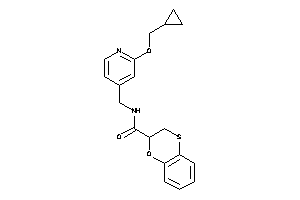 N-[[2-(cyclopropylmethoxy)-4-pyridyl]methyl]-2,3-dihydro-1,4-benzoxathiine-2-carboxamide