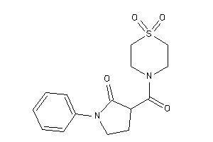 3-(1,1-diketo-1,4-thiazinane-4-carbonyl)-1-phenyl-2-pyrrolidone