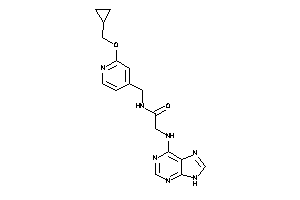 N-[[2-(cyclopropylmethoxy)-4-pyridyl]methyl]-2-(9H-purin-6-ylamino)acetamide